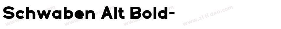 Schwaben Alt Bold字体转换